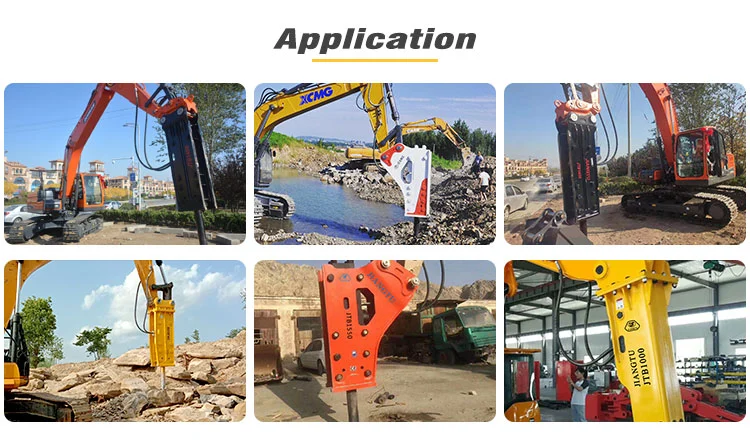 Top Type Rock Hammer Hydraulic Jack Hammer Excavator Hydraulic Breaker for Sale 0.8-60ton Excavator Steer Skide Loader